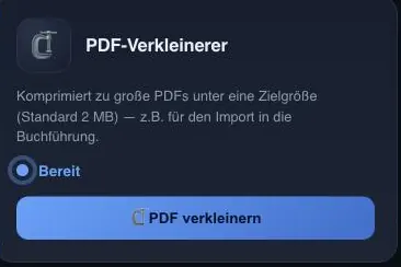 Karte PDF-Verkleinerer im Cockpit