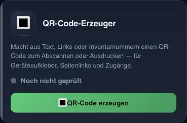 Karte QR-Code-Erzeuger aus unserem Cockpit